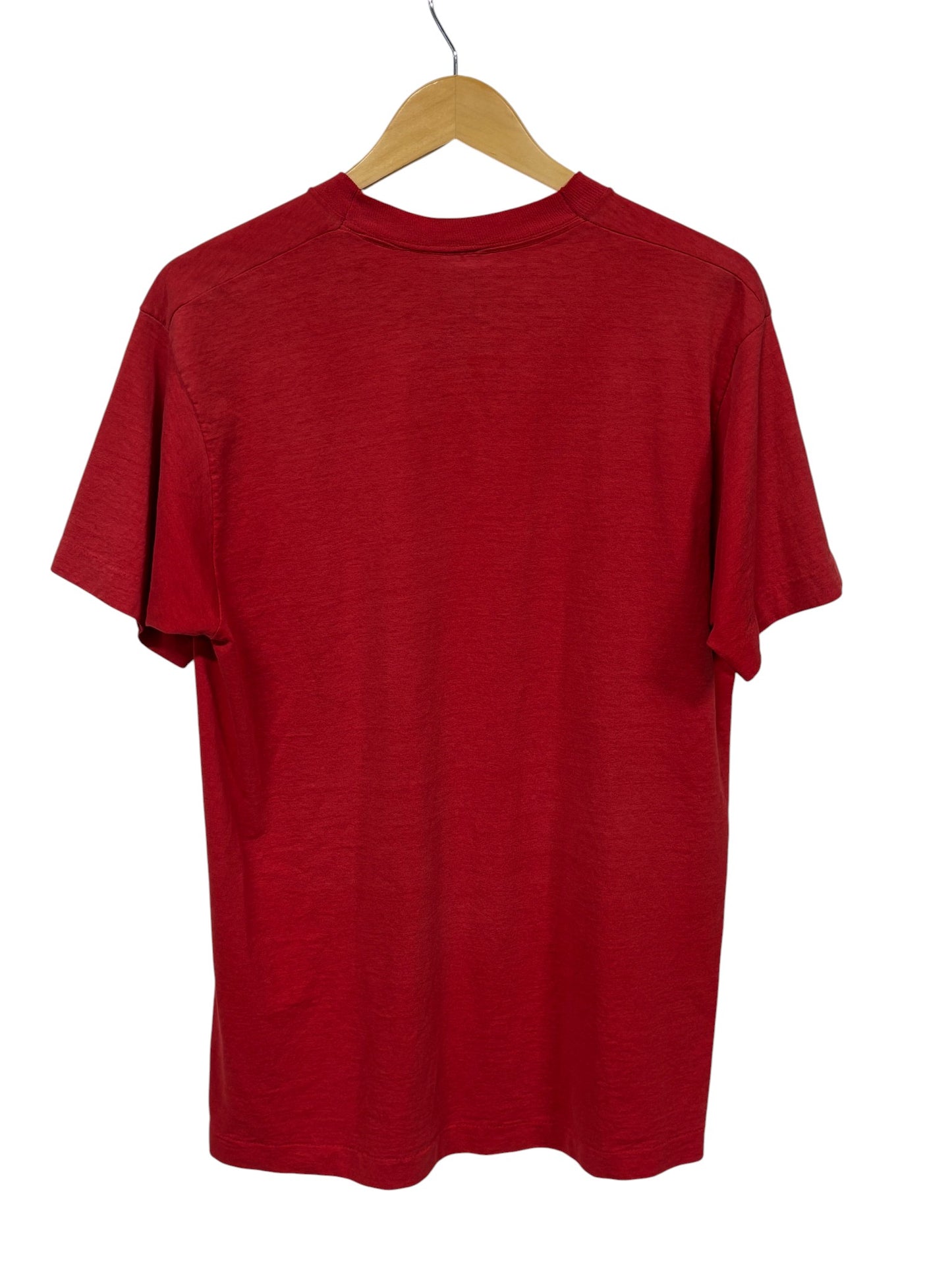 Vintage 90's BVD Red Blank Pocket Tee Size Large