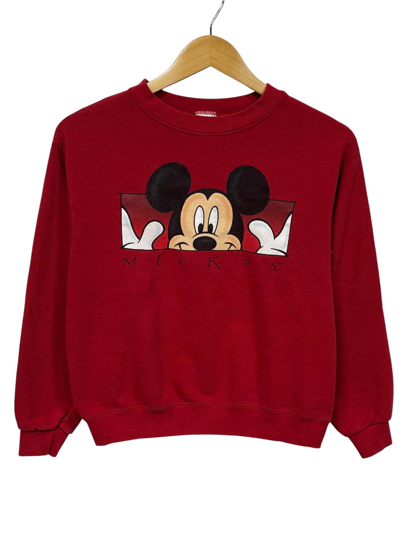 Vintage 90's Disney Youth Mickey Mouse Cartoon Sweater Size Large