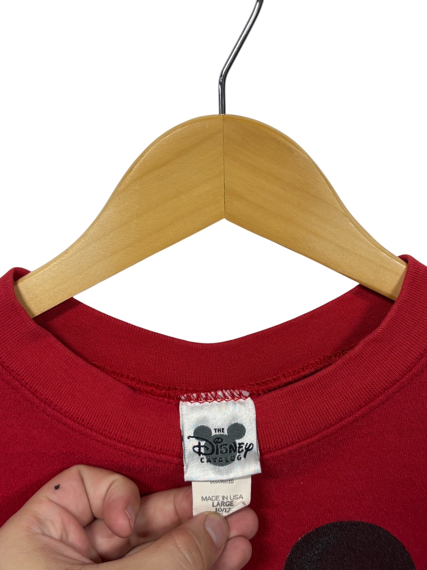 Vintage 90's Disney Youth Mickey Mouse Cartoon Sweater Size Large