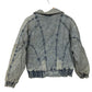 Vintage 80's Denim Acid Wash Bomber Jacket Size Large