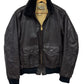 Vintage 1950's LL Bean Brown Lambskin Leather Flight Jacket Size Large