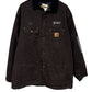Carhartt Brown Blanket Lined Chore Jacket Size XL Tall