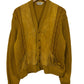 Vintage 70's Mustard Yellow Cardigan Sweater Size XL