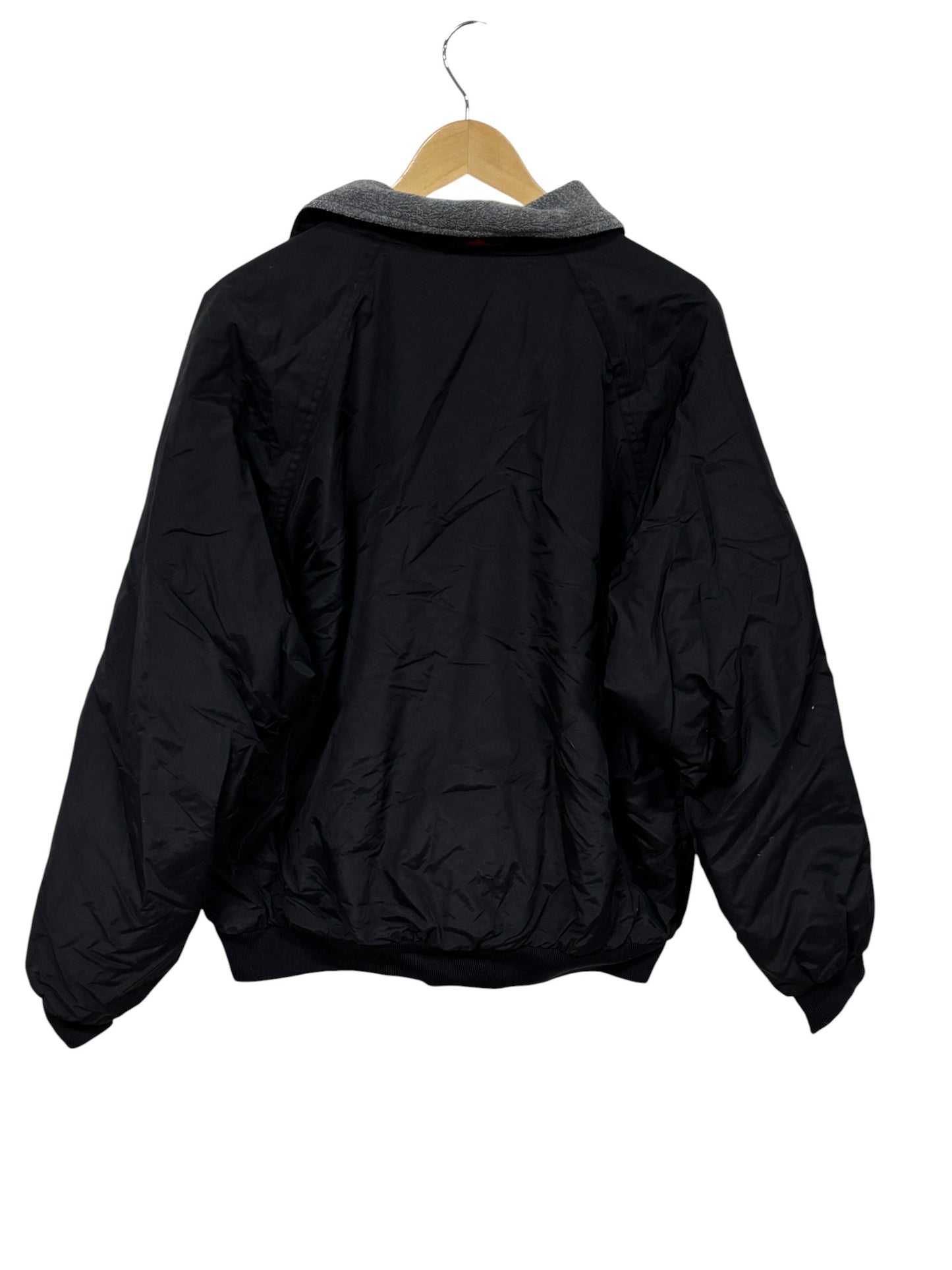 Vintage 90's Snap On Racing Black Zip Up Shell Jacket Size Large