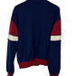 Vintage 80's Track & Court Blue Red Zip Up Sweater Size XL