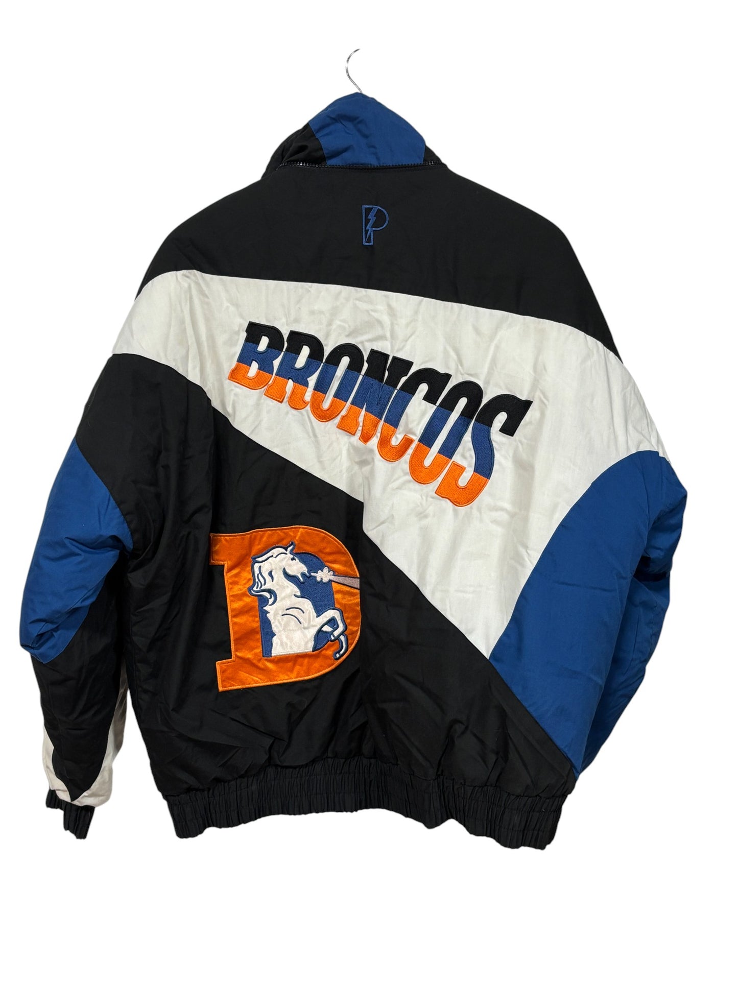 Vintage 90's Pro Player Denver Broncos NFL Puffer Jacket Size Large