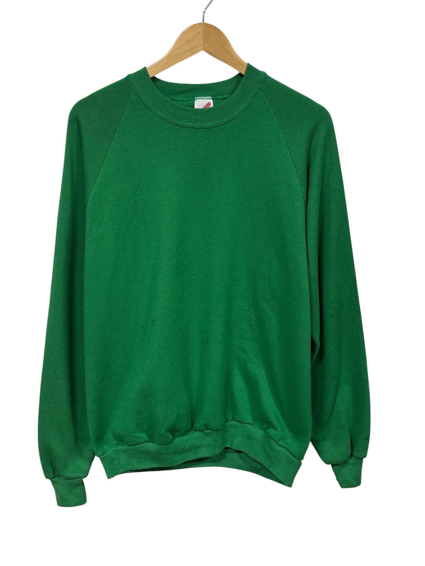 Vintage 90's Jerzees Green Blank Crewneck Sweater Size XL