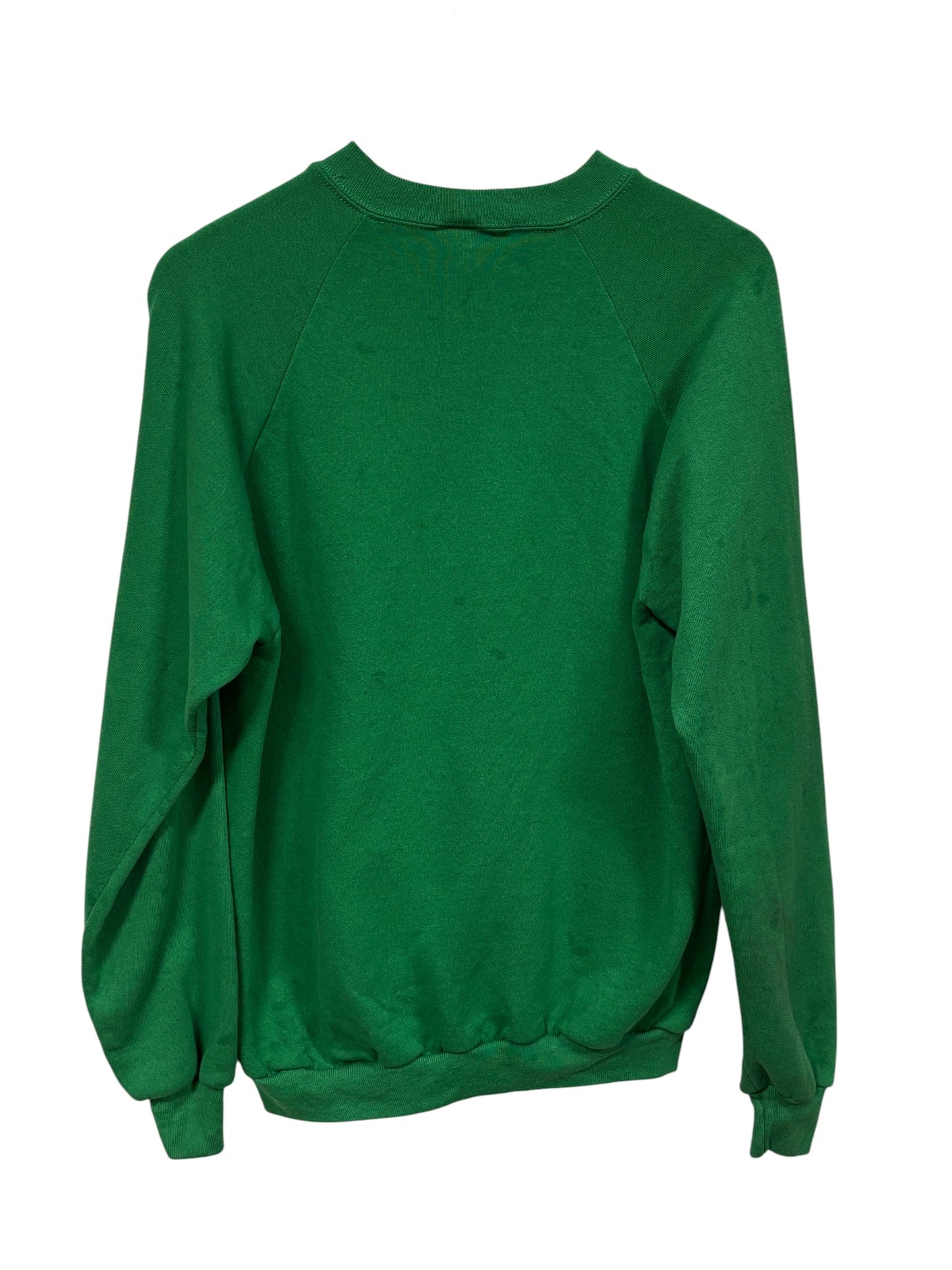 Vintage 90's Jerzees Green Blank Crewneck Sweater Size XL