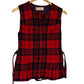 Vintage Women's Pendleton Red Plaid Wool Waist Coat Size 12