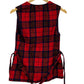Vintage Women's Pendleton Red Plaid Wool Waist Coat Size 12