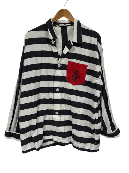 Vintage 50's Sanforized Varsity Jail Birds Striped Jump Suit Pants Size XL