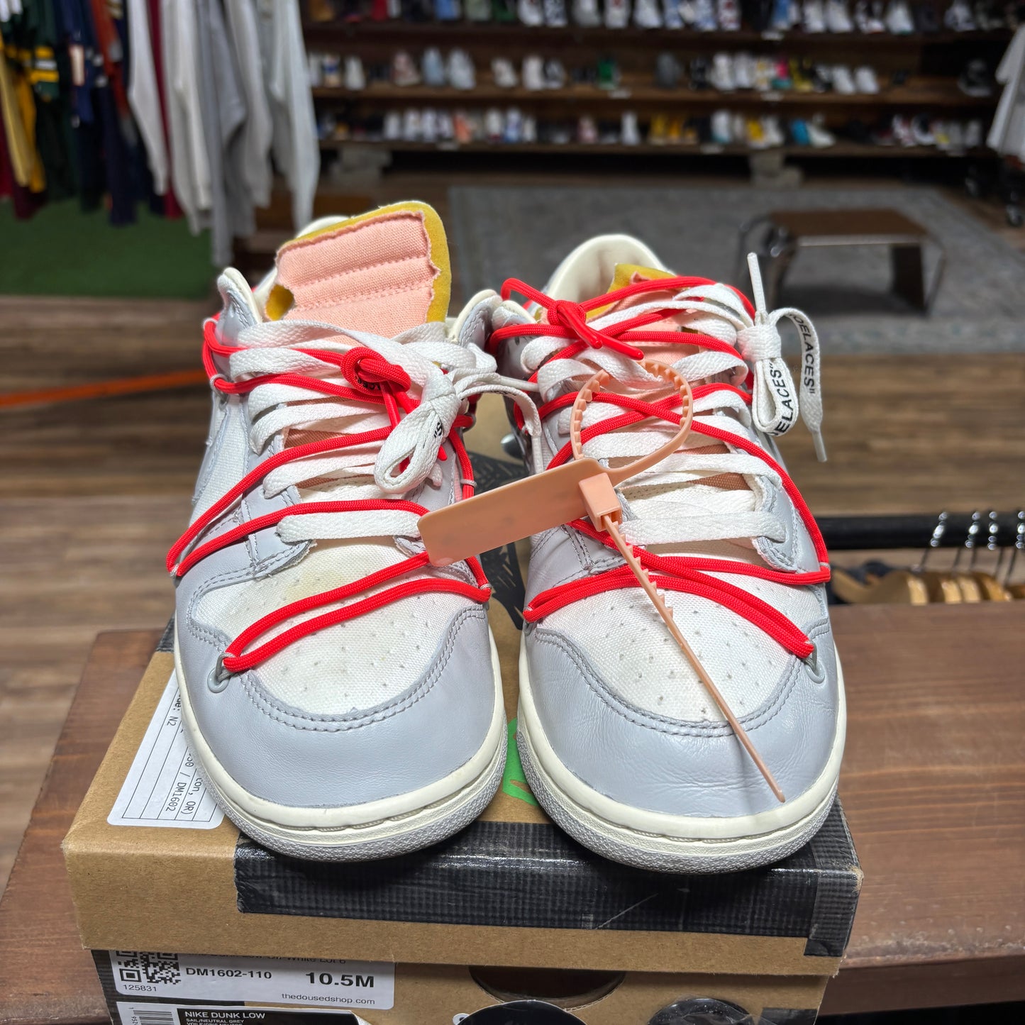 Nike Dunk Low 'Off White Lot 06' Size 10.5