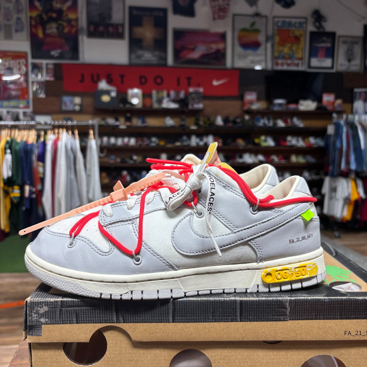 Nike Dunk Low 'Off White Lot 06' Size 10.5