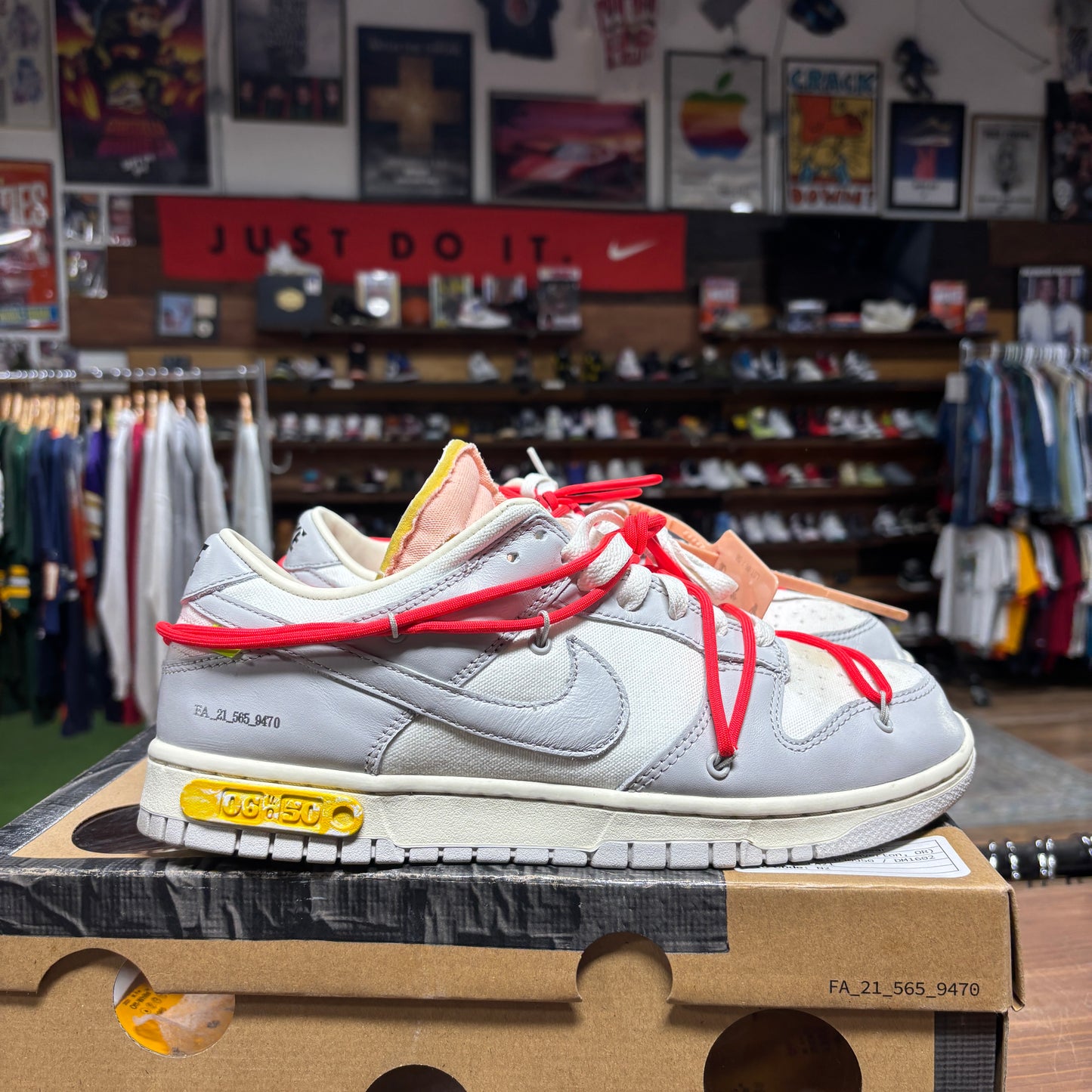 Nike Dunk Low 'Off White Lot 06' Size 10.5