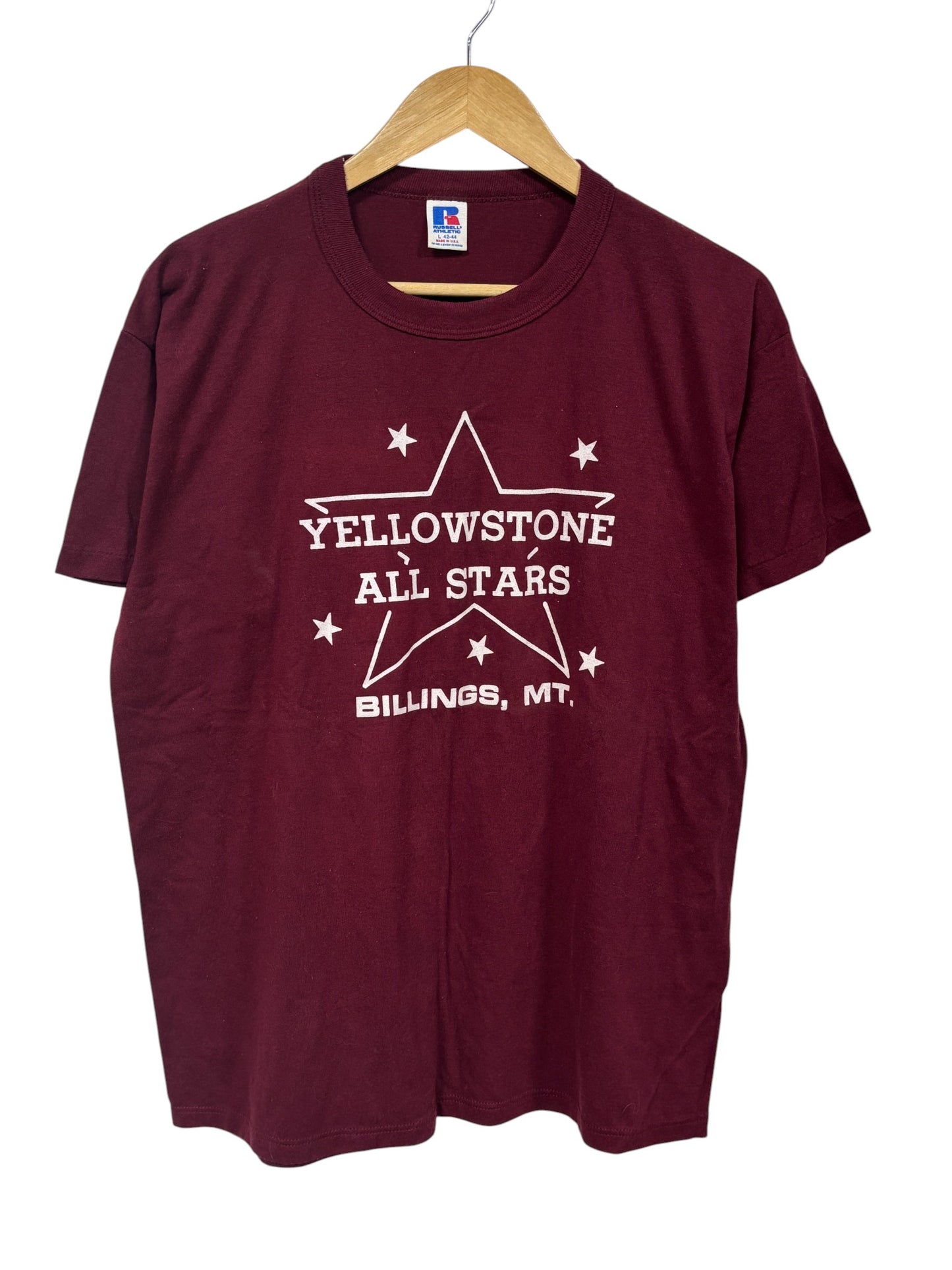 Vintage 90's Yellowstone All Stars Baseball Tee Size Large