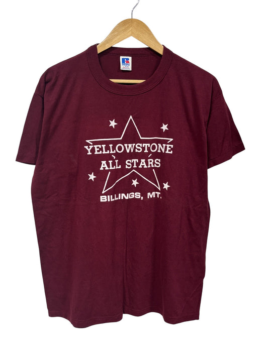 Vintage 90's Yellowstone All Stars Baseball Tee Size Large