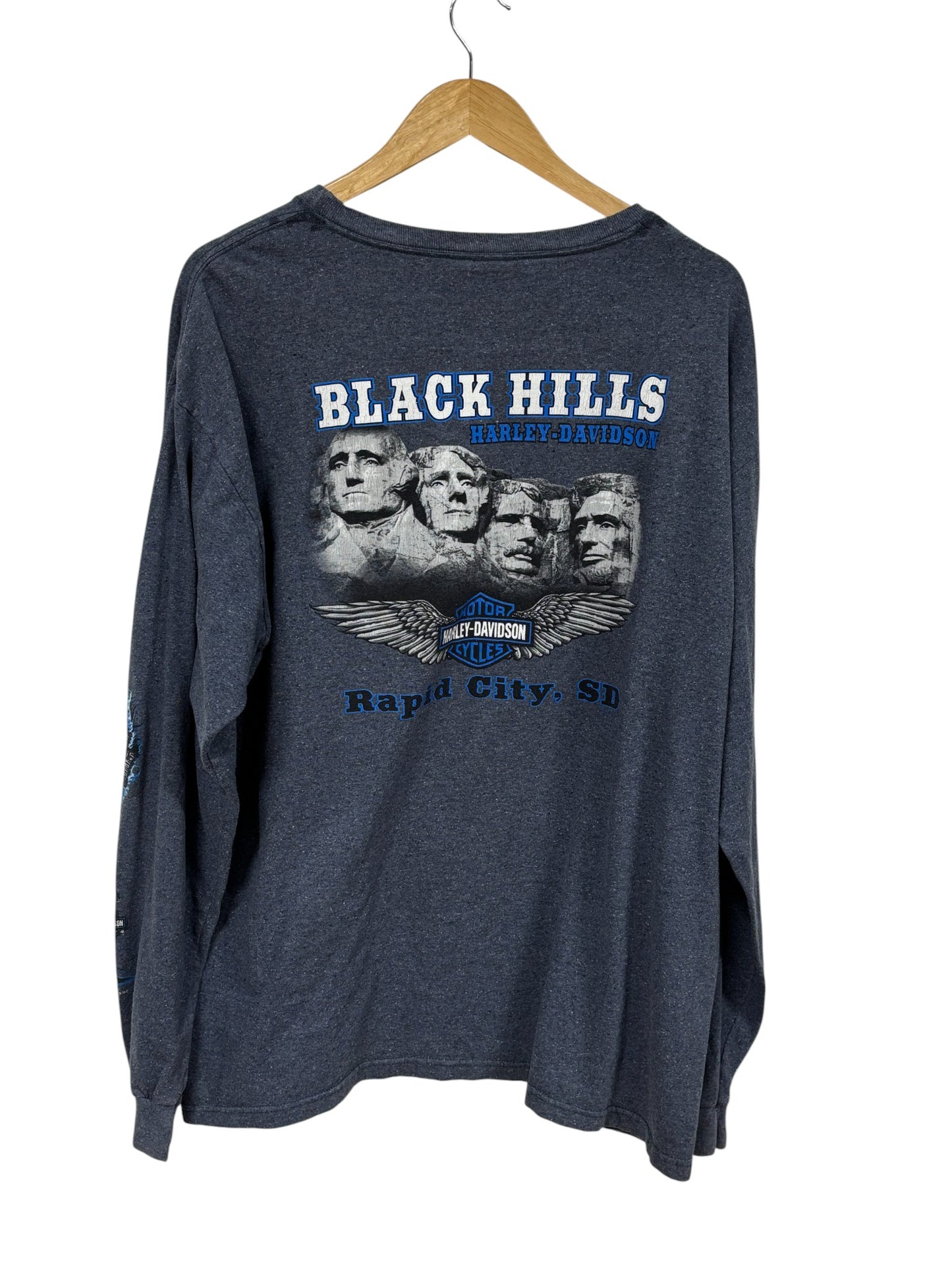 Harley Davidson Sturgis Black Hills Bison Long Sleeve Shirt Size XL