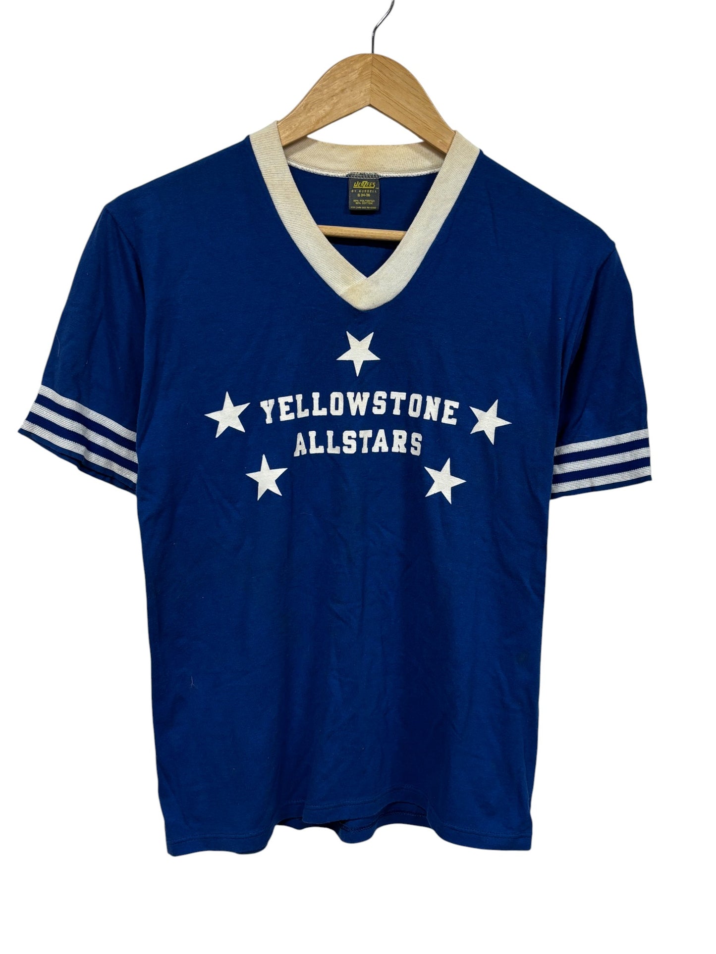 Vintage 80's Yellowstone All Stars Baseball Tee Size Small