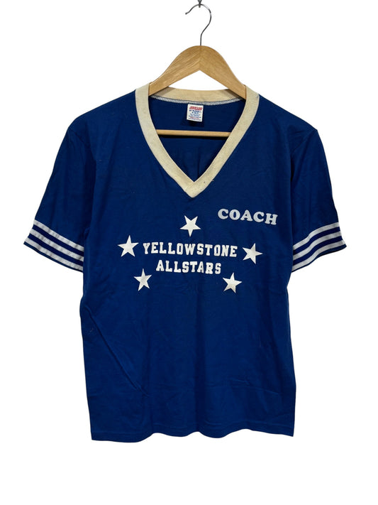 Vintage 80's Yellowstone All Stars Baseball Tee Size Medium