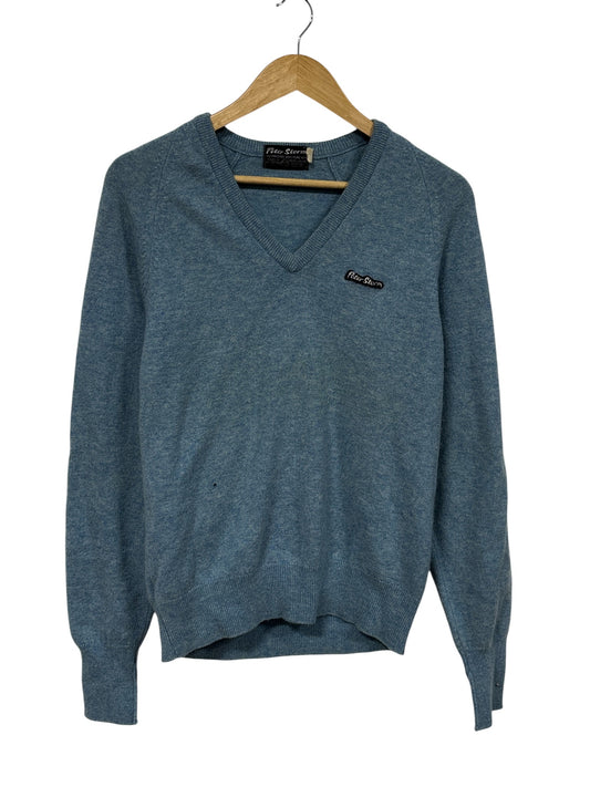 Vintage 80's Peter Storm Wool V Neck Sweater Size Medium