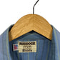 Vintage 80's Ruddock Shirts Striped Blue Western Shirt Size Large