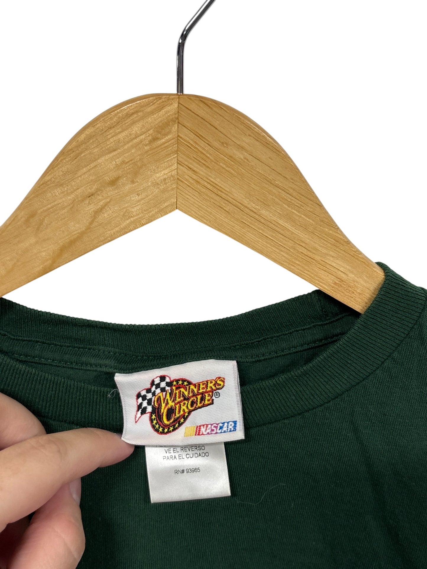 Vintage Dale Earnhardt Jr. 88 Green NASCAR Racing Shirt Size Medium