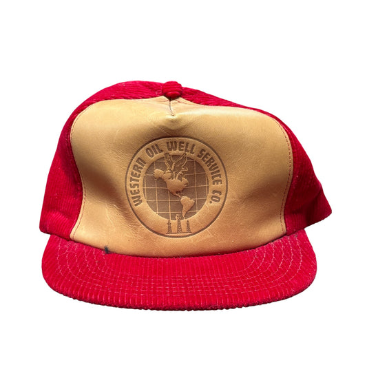 Vintage 80's Western Oil Well Service Trucker Hat