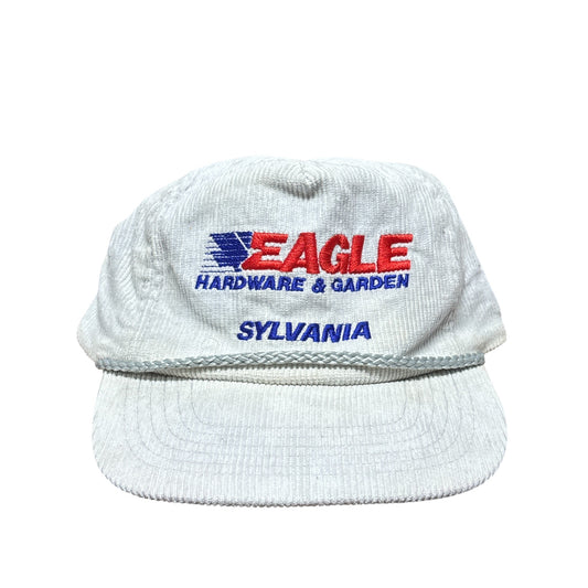 Vintage 80's Eagle Hardware Corduroy Trucker Hat