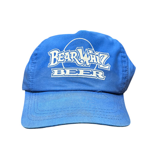 Vintage 90's Bear Whiz Beer Blue Trucker Hat
