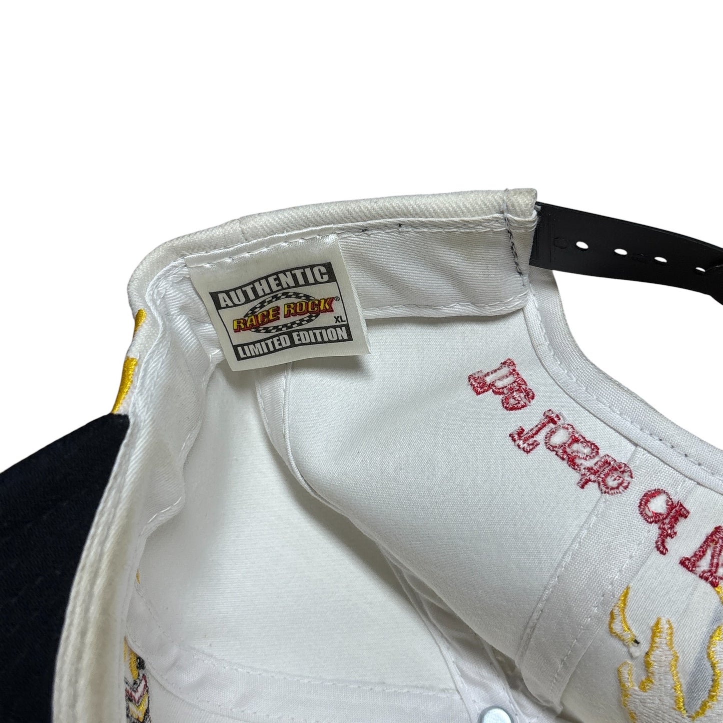 Vintage 90's Paint Splatter Race Rock Las Vegas Snapback Hat