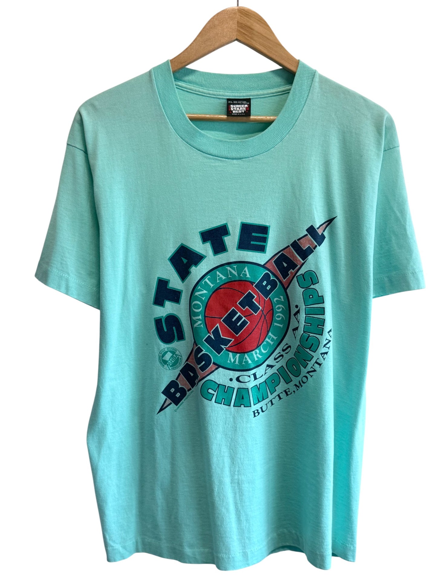 Vintage 90's Montana State Basketball Tournament Size XL