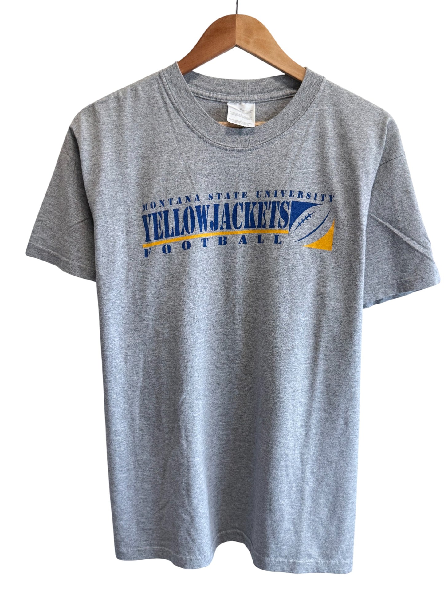 Vintage Montana State Yellowjackets Football Graphic Tee Size Large
