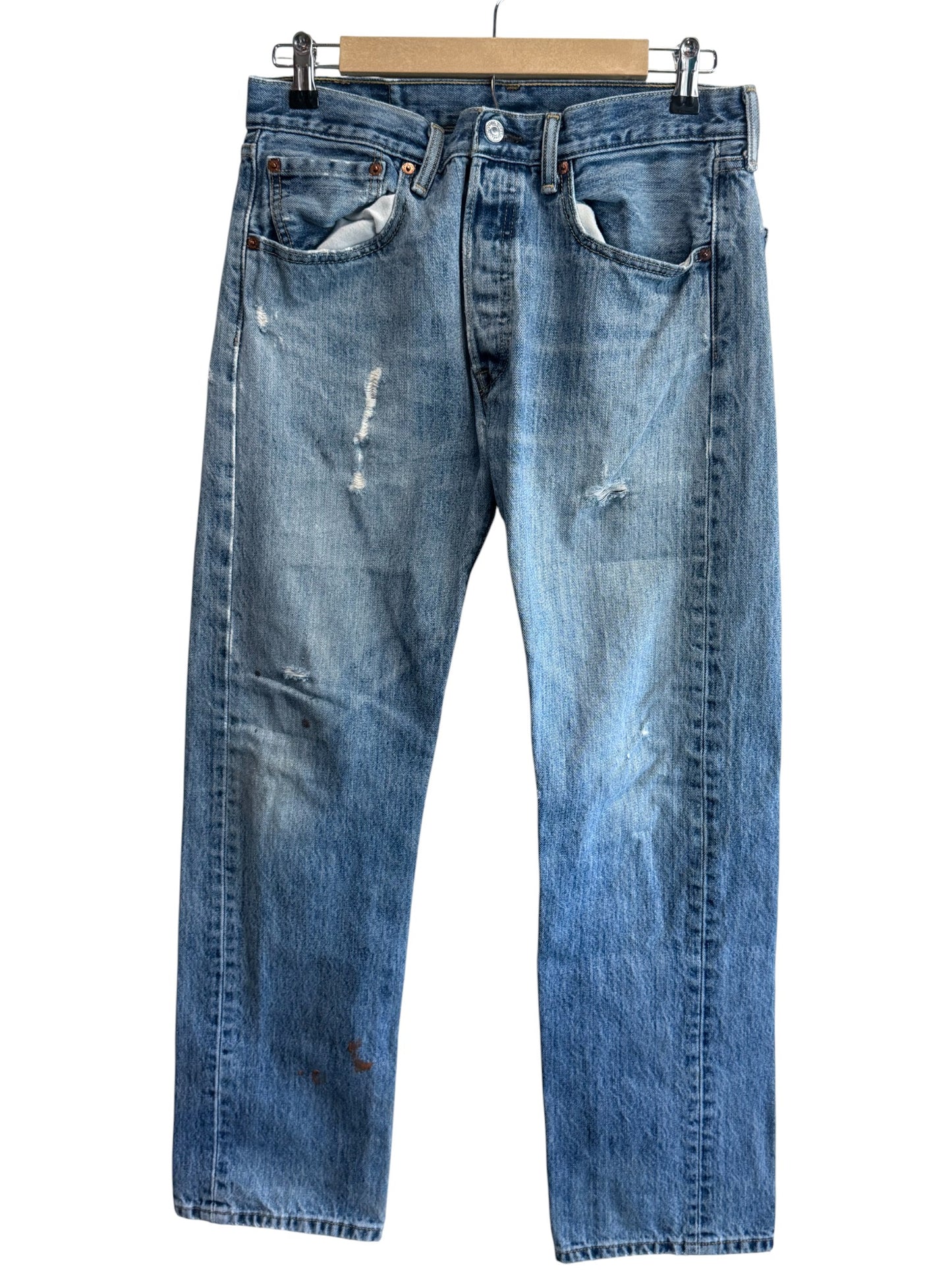 Vintage 90's Levi's 501 Medium Wash Denim Jeans Size 31x29