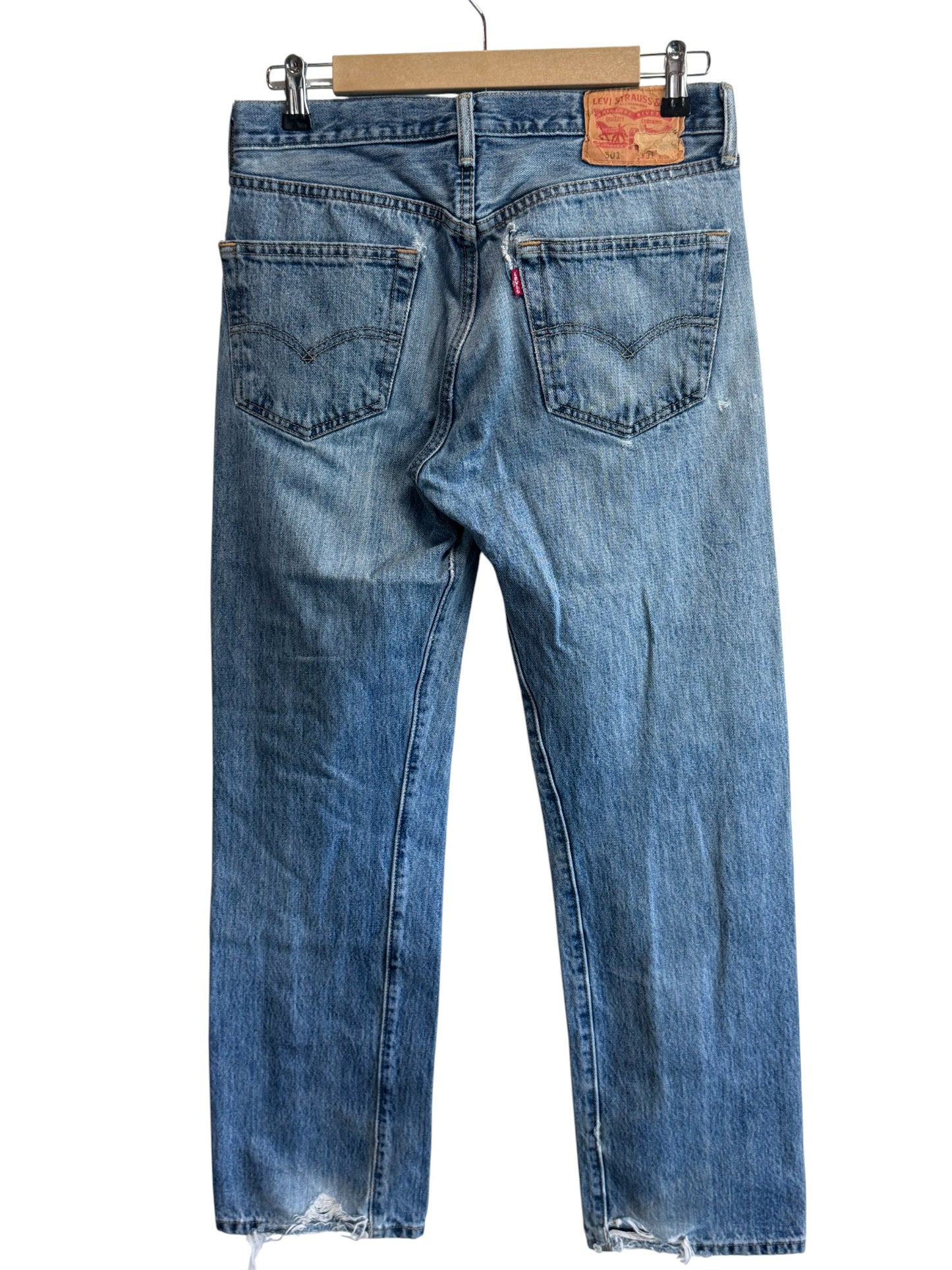 Vintage 90's Levi's 501 Medium Wash Denim Jeans Size 31x29