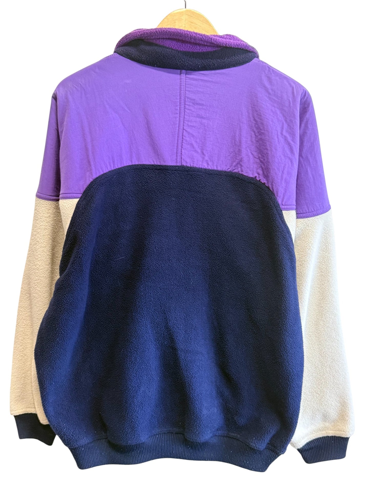 Vintage 80's Adidas Nature Zip Up Fleece Jacket Size Medium