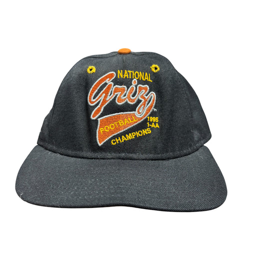 Vintage 1995 University of Montana Grizzlies Football Hat Size 7 1/4