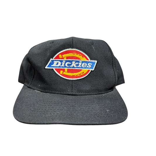 Vintage Dickies Classic Logo Black Snapback Hat