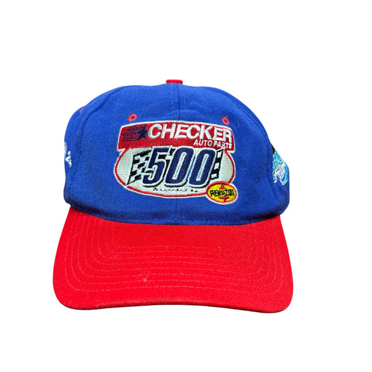 Vintage 90's NASCAR Checker 500 Racing Snapback Hat