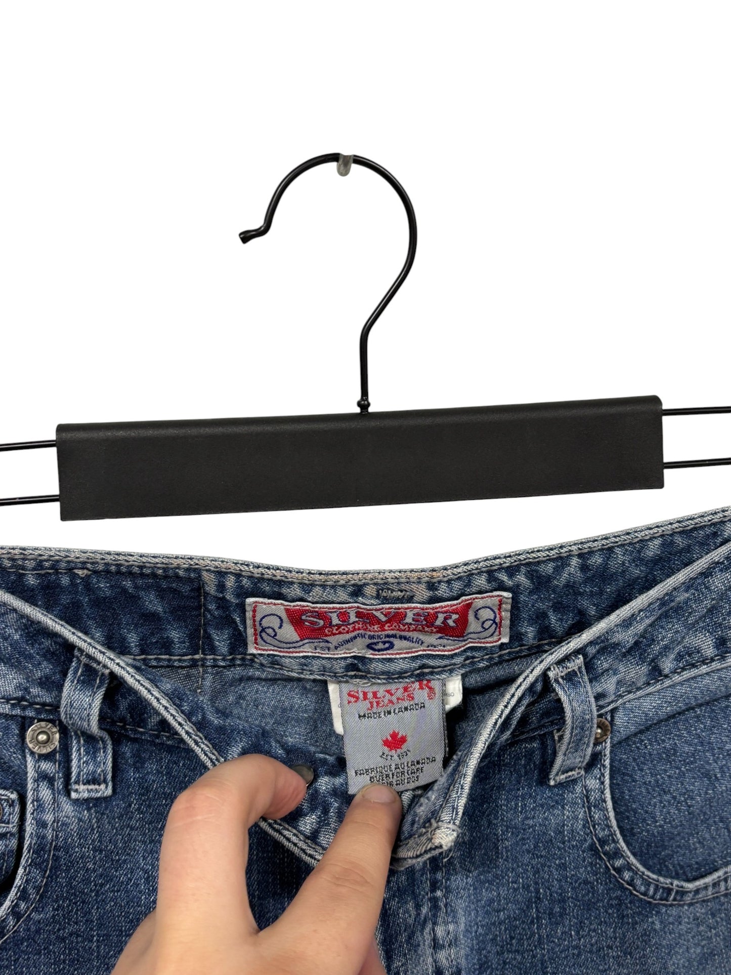 Vintage 90's Silver Jeans Straight Leg Denim Size 27x30