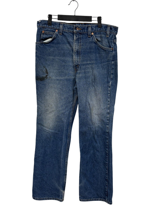 Vintage 90's Levi's 517 Orange Tab Denim Jeans Size 36x31