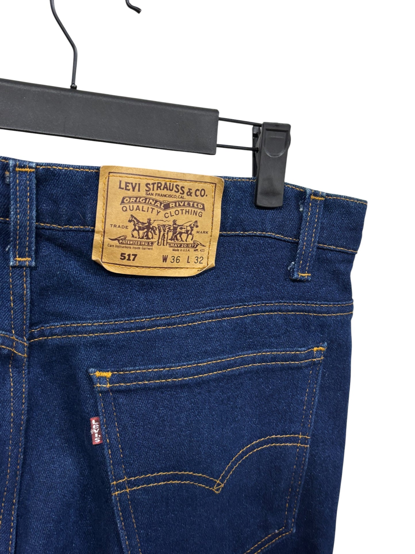 Vintage 90's Levi's 517 Dark Wash Denim Jeans Size 34x32