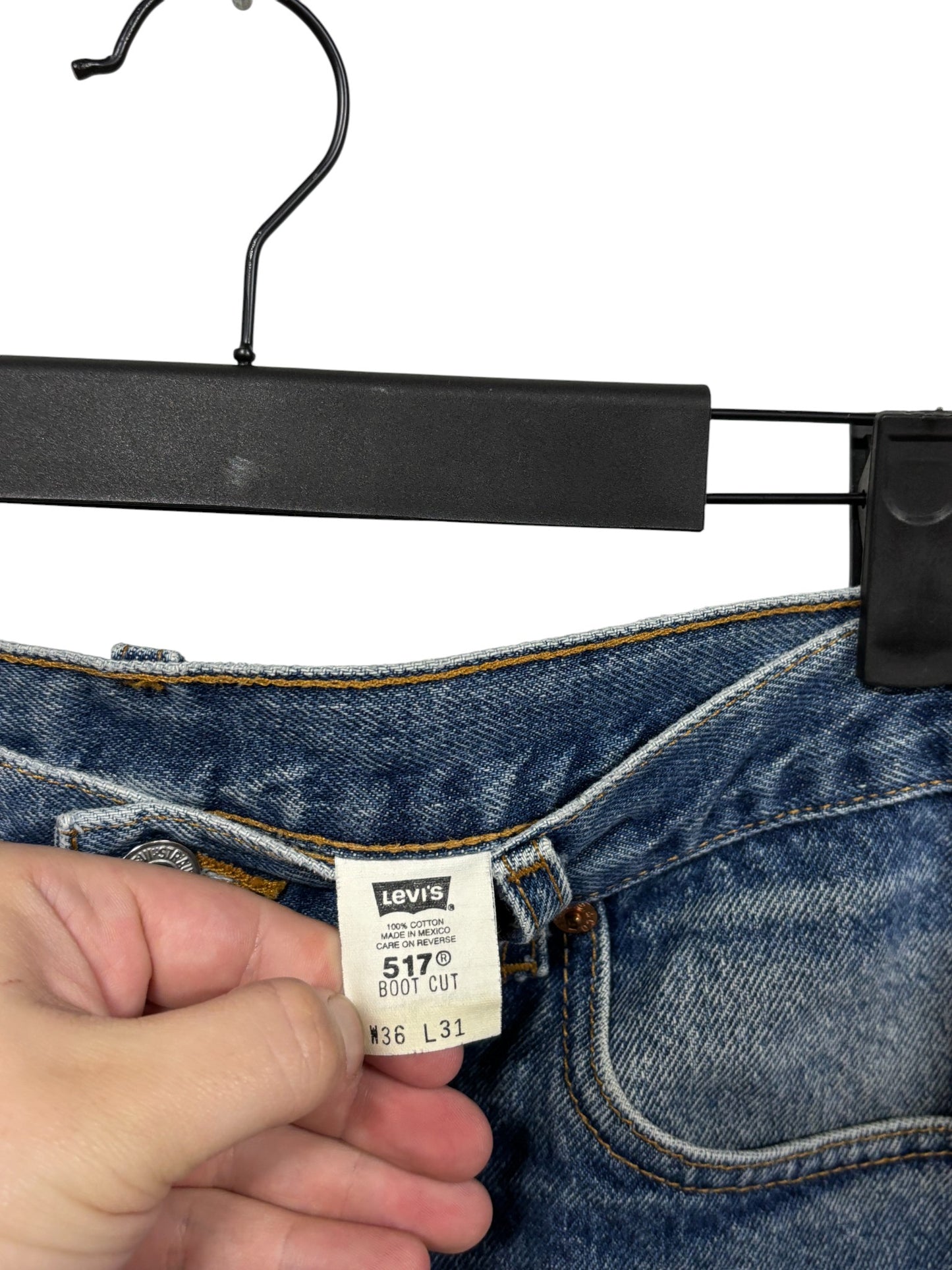Vintage 90's Levi's 517 Boot Cut Denim Jeans Size 34x30