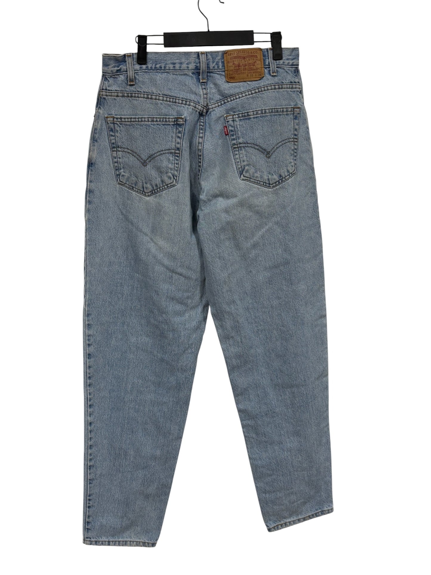 Vintage 90's Levi's 560 Light Wash Denim Jeans Size 33x34