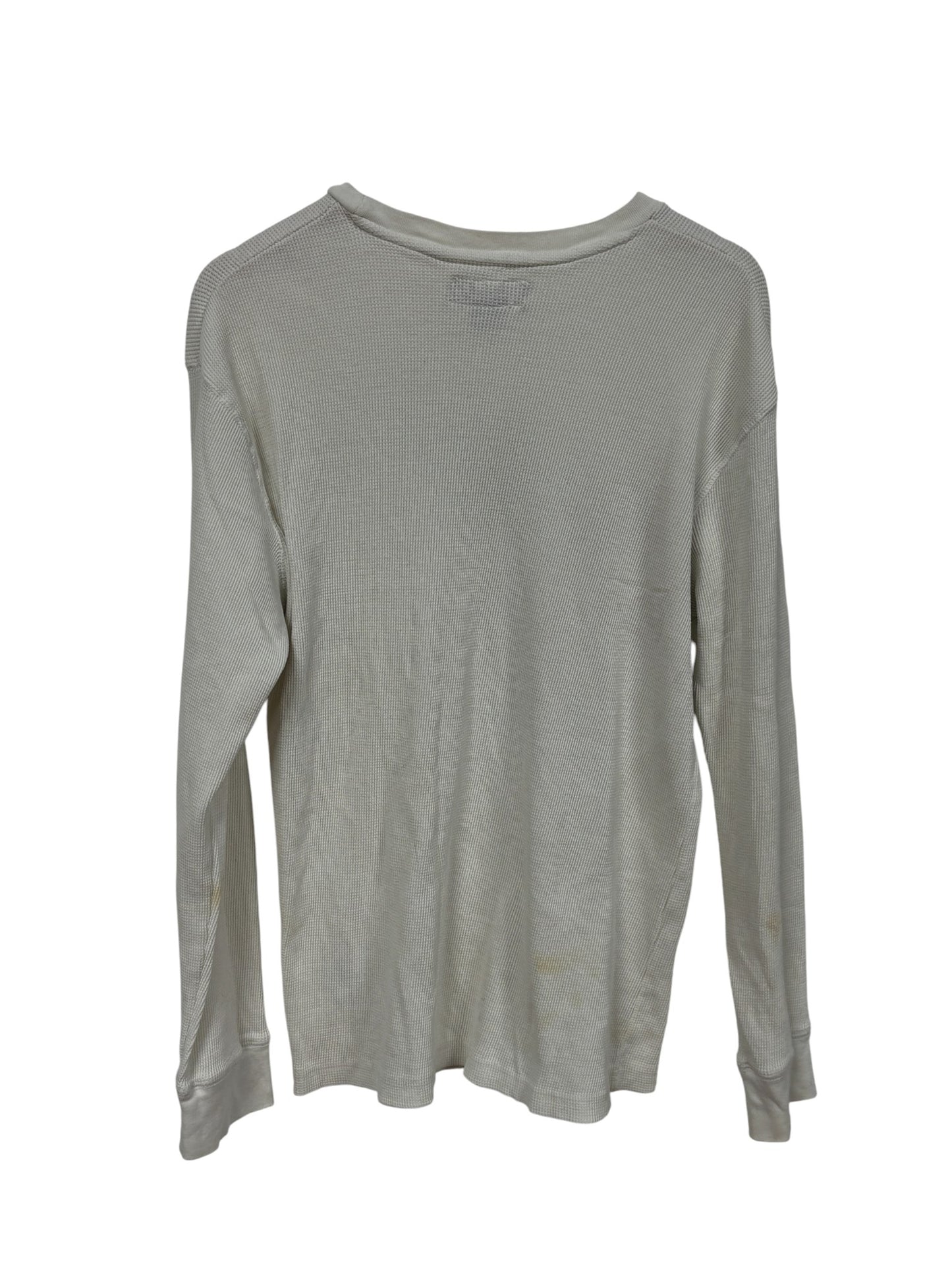 Vintage Y2K Ecko Unlimited White Thermal Long Sleeve Shirt Size XL