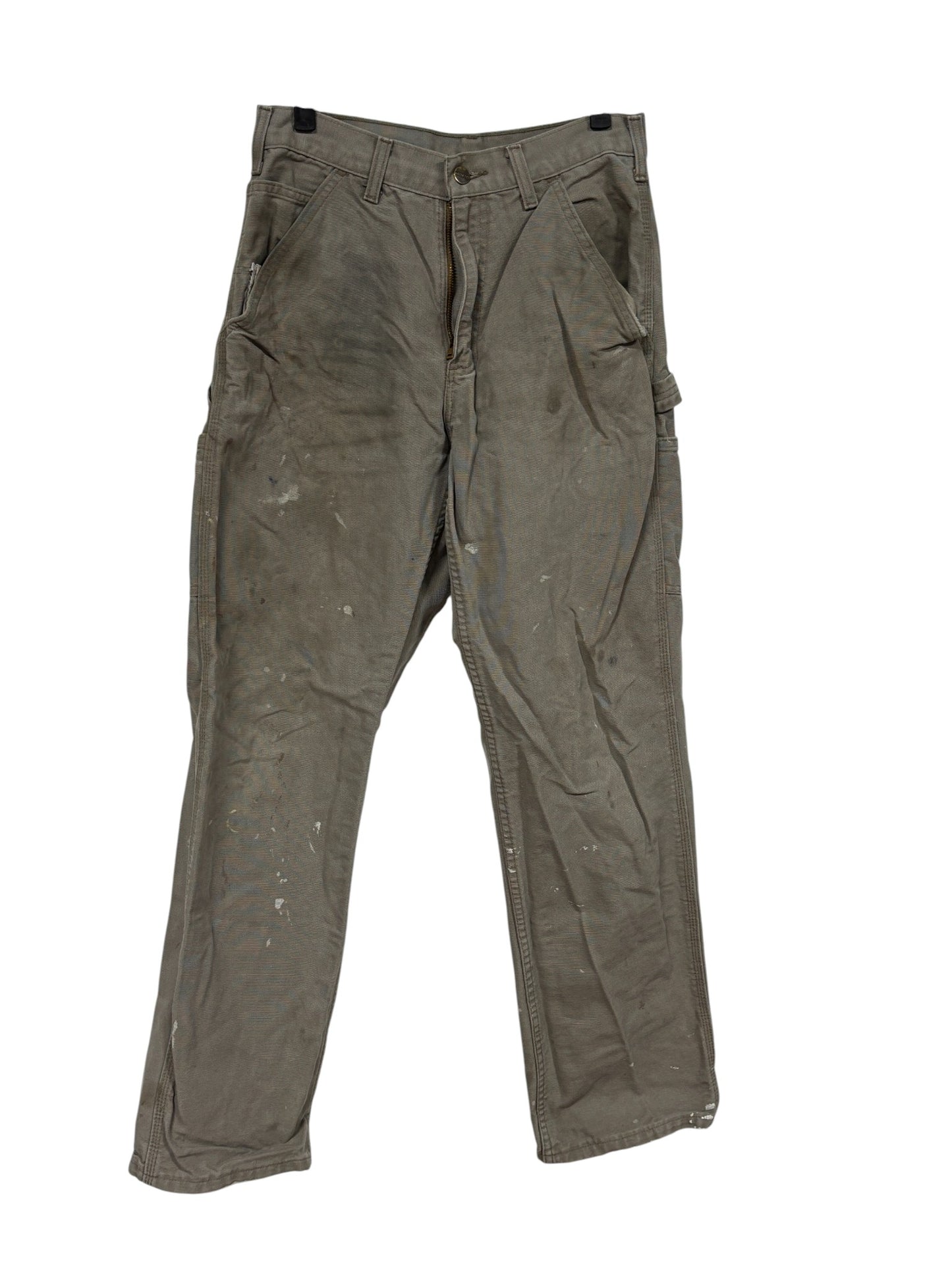Carhartt Brown Distressed Work Carpenter Pants Size 29x32