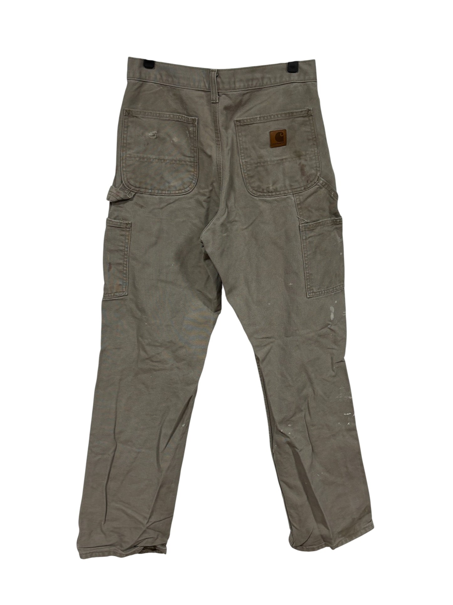 Carhartt Brown Distressed Work Carpenter Pants Size 29x32
