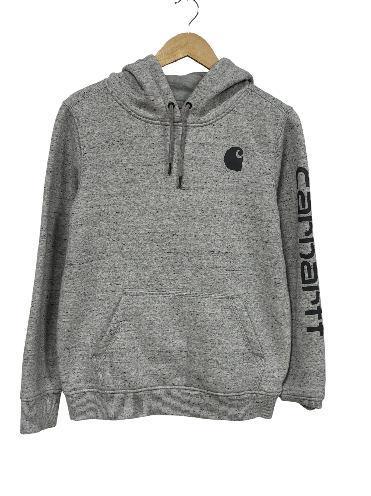 Carhartt Classic Logo Grey Pullover Hoodie Size Medium