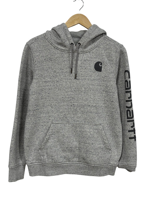 Carhartt Classic Logo Grey Pullover Hoodie Size Medium