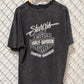 Vintage Harley Davidson Washed Black Sturgis South Dakota Biker Tee Size XL