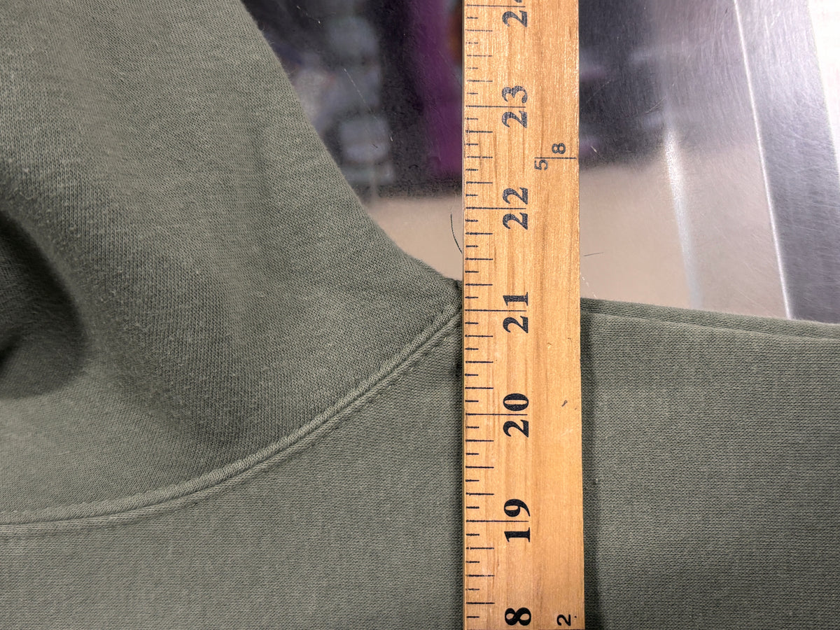 Y2K Quiksilver Classic Logo Green Crewneck Sweater Size Small